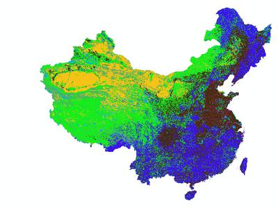  1970年代末期1980年中国陆地生态系统类型空间分布数据