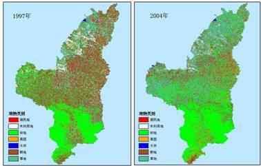  陕北地区土地利用类型遥感数据集(1997-2004)