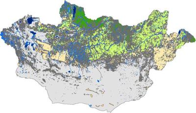  2010年空间分辨率为30m的蒙古土地利用覆盖数据