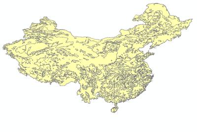  全国1比400万土壤磷肥力质量分布图_1980s