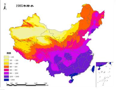  中国1985年年降水量空间插值数据