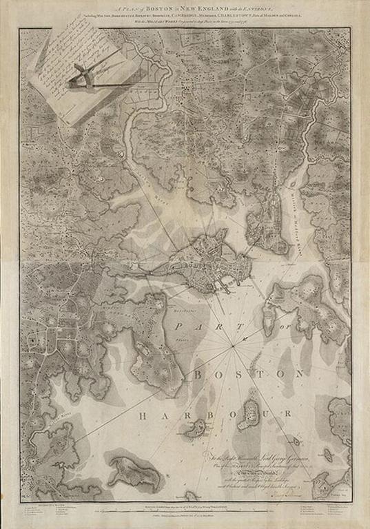 1777年新英格兰波士顿及其环境规划