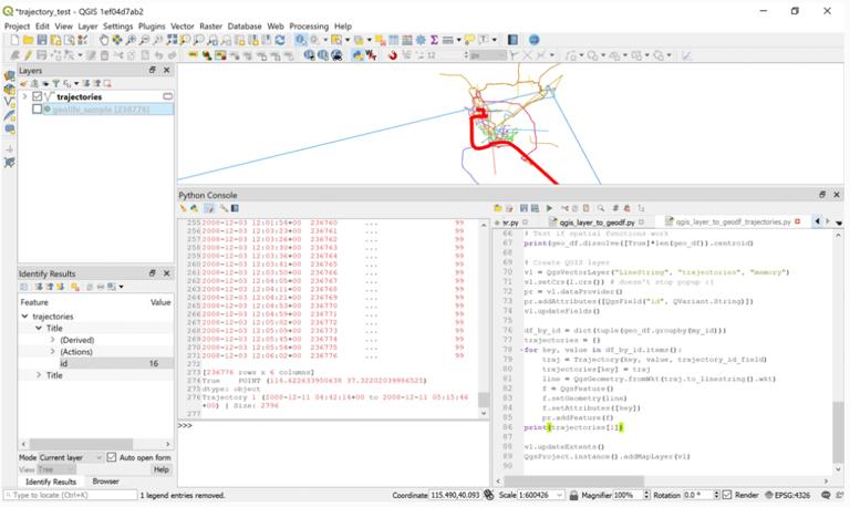 在 QGIS 中使用 GeoPandas 进行轨迹数据处理