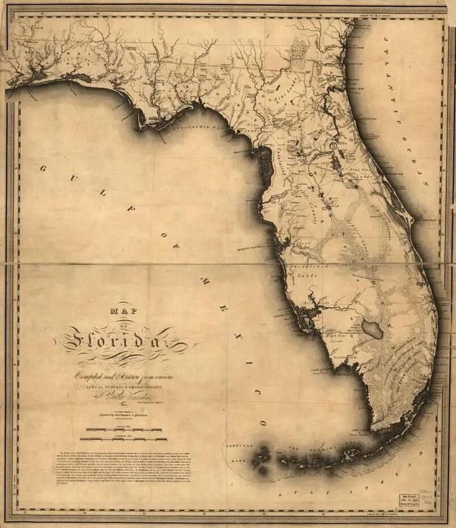 19世纪早期的佛罗里达地图