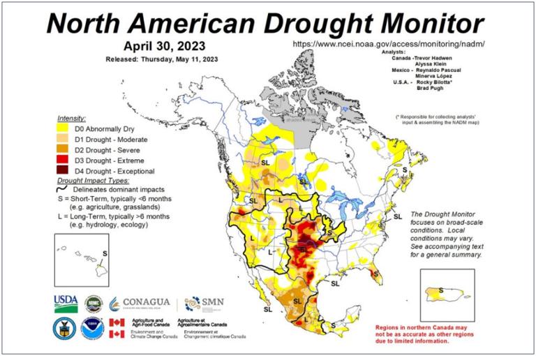 北美干旱监测（NADM）
