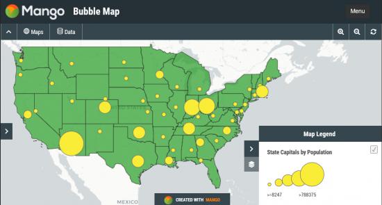 Mango Bubble Map