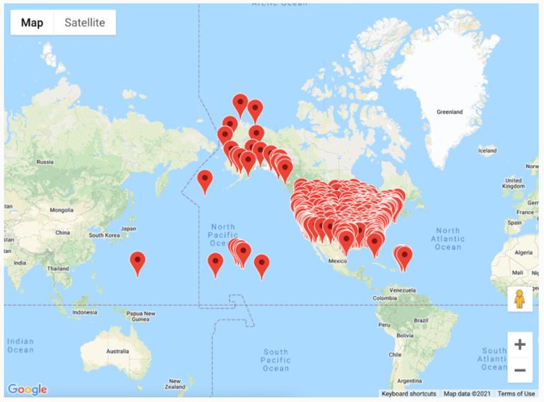 带有 R 的基本交互式 Google 地图