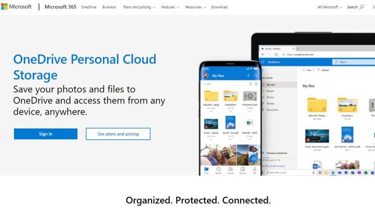 Microsoft OneDrive 网站