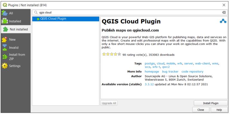 QGIS Cloud 插件