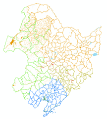 东北及内蒙东四盟地区1：25万水系面分布图（2012）