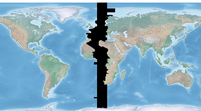 剪辑shapefile GeoTIFF