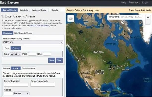 Earth Explorer – USGS