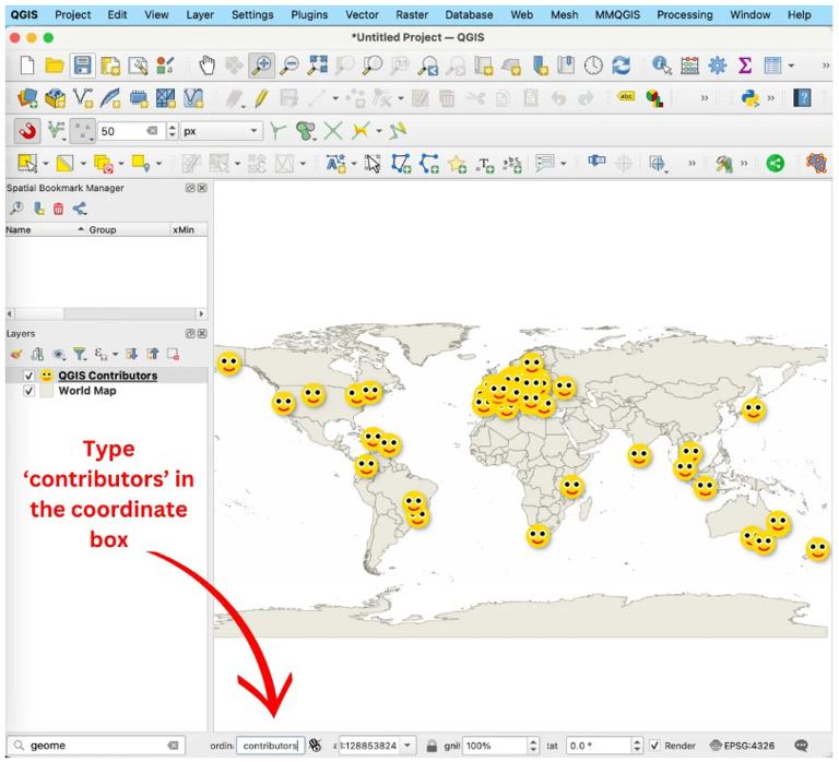 QGIS 中的 Contributor 复活节彩蛋