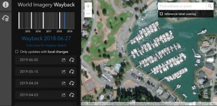 esri wayback atlas