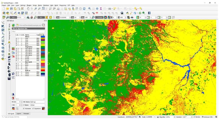 在 QGIS 中使用 SCP 进行最终监督分类