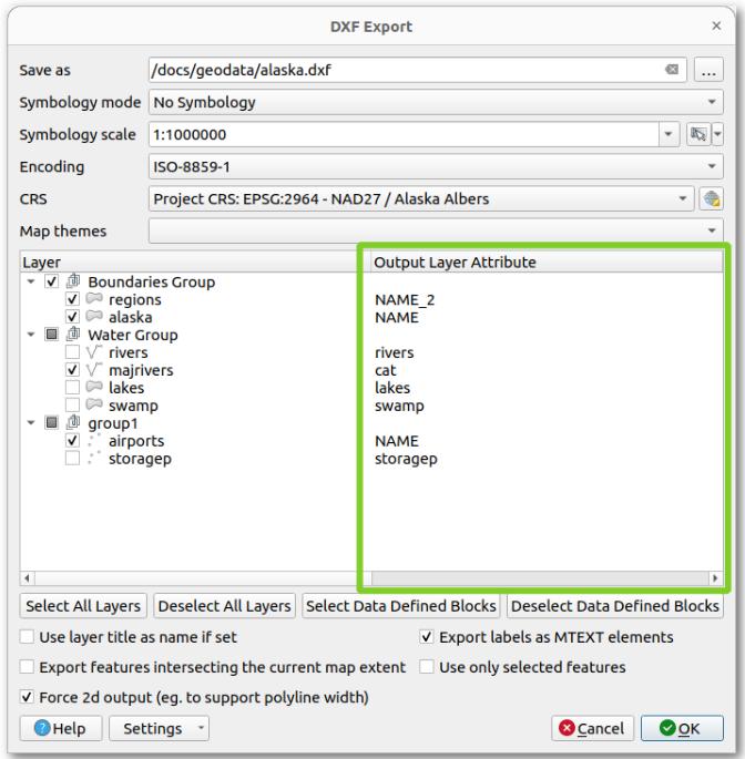 QGIS DXF 导出增强功能