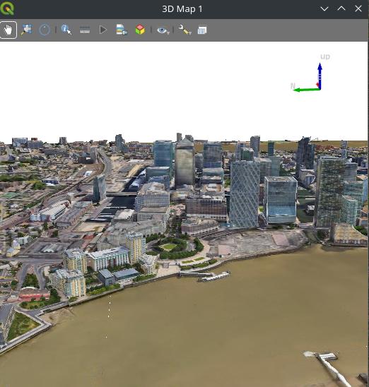 QGIS 中 Google 的 3D Tiles