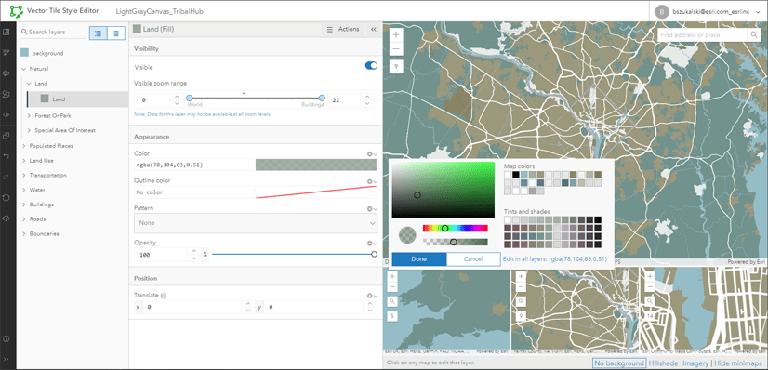 Creative Vector Tile Layer 和 Web Maps 组