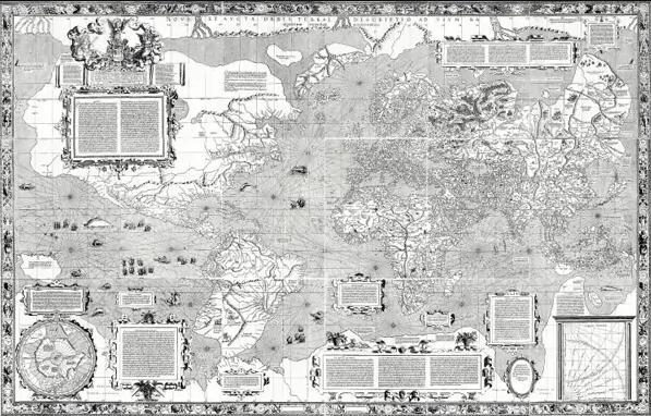 墨卡托世界地图 - 1569年