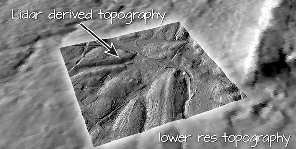 LiDAR 数据通常用于推导高分辨率高程数据